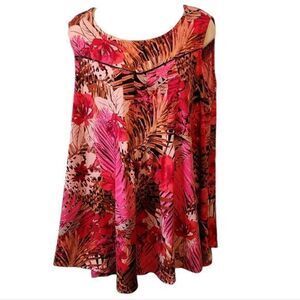 Womens Colorful Flower‎ Dress Knee Length